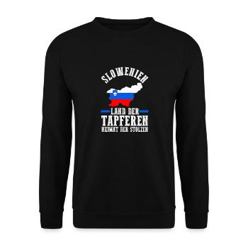 Slovènes Slovénie - Sweat-shirt Unisexe - noir - Devant - Alina (178cm) & Michal (187cm)
