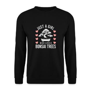 Bonsai Baum Japanisch Bonsai - Unisex Pullover - Schwarz - Vorne - Alina (178cm) & Michal (187cm)