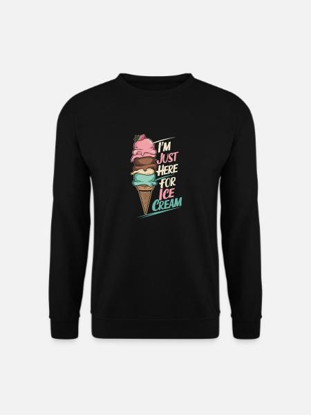 Ice Cream Sweets Ice Cream - Unisex Sweatshirt - black