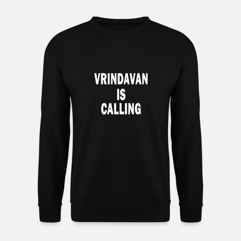 Vrindavan is Calling T-Shirt Hare Krishna - Unisex Pullover - Schwarz