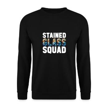 Stained Glass Artist Stained Glass Art - Unisex Sweatshirt - black - Front - Alina (178cm) & Michal (187cm)