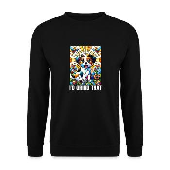 Stained Glass Artist Stained Glass Art - Unisex Sweatshirt - black - Front - Alina (178cm) & Michal (187cm)
