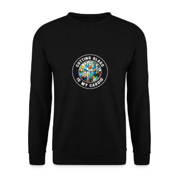 Vitrail artiste Vitrail Art - Sweat-shirt Unisexe - noir - Devant - Alina (178cm) & Michal (187cm)