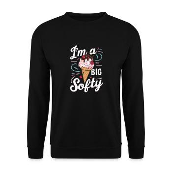 Eiscreme Süßigkeiten Eismilch - Unisex Sweatshirt - black - Front - Alina (178cm) & Michal (187cm)
