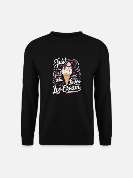 Ice Cream Sweets Ice Cream - Unisex Sweatshirt - black