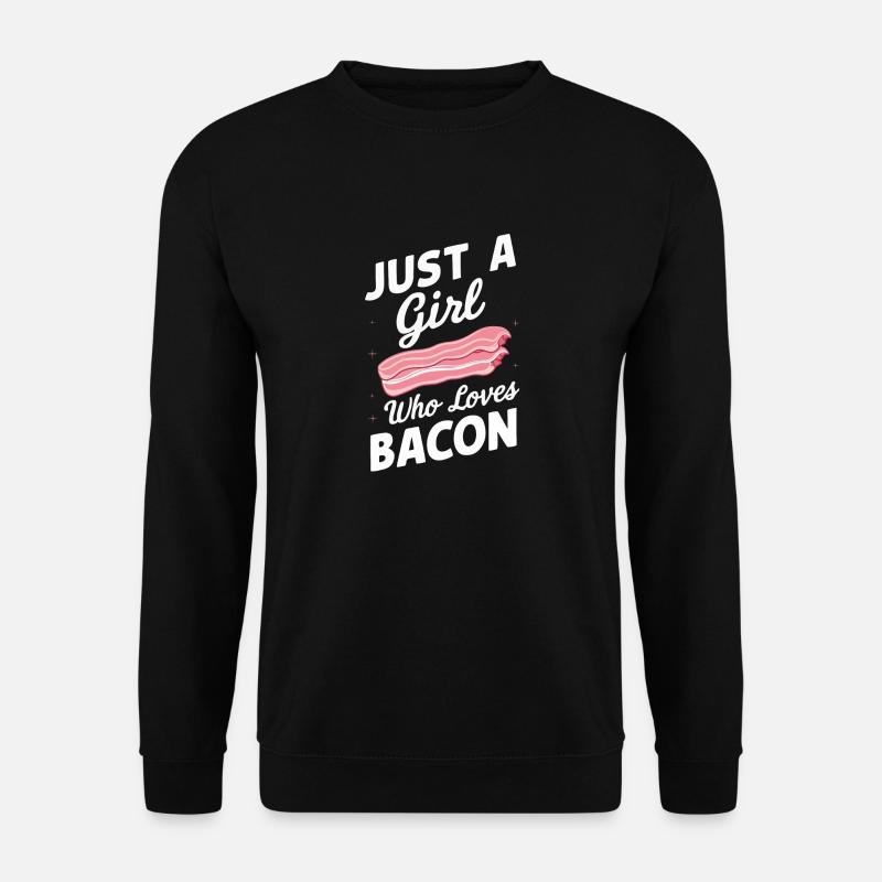 Bacon Frühstück Speck - Unisex Pullover - Schwarz