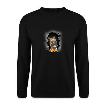 Horse Head Horse Horse Horse Horse Stallion - Unisex Sweatshirt - black - Front - Alina (178cm) & Michal (187cm)
