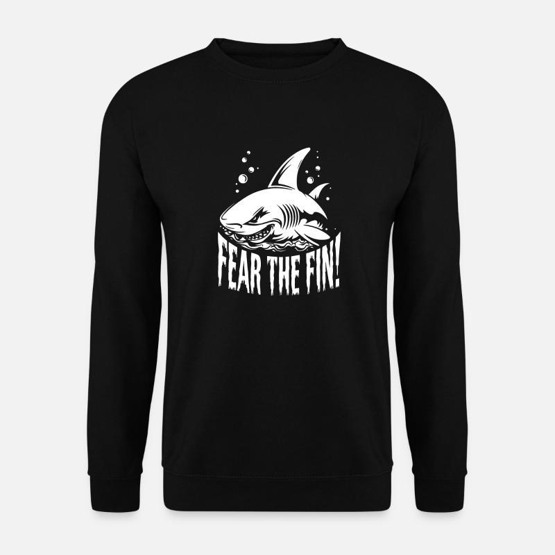 REQUIN, PEUR DE L’AILERON - Sweat-shirt Unisexe - noir