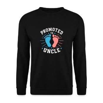 Uncle Fmilie Great-Uncle Uncle - Unisex Sweatshirt - black - Front - Alina (178cm) & Michal (187cm)