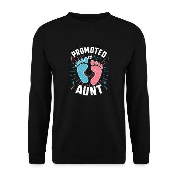 Aunt Family Aunts - Unisex Sweatshirt - black - Front - Alina (178cm) & Michal (187cm)