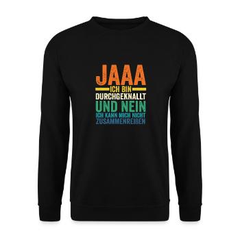 Cadeau drôle de collègues - Sweat-shirt Unisexe - noir - Devant - Alina (178cm) & Michal (187cm)