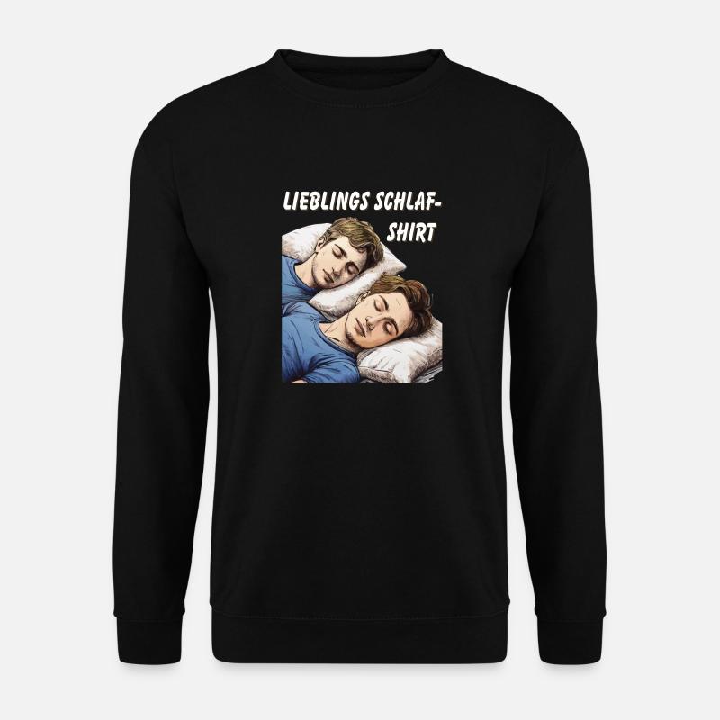 LIEBLINGS SCHLAFSHIRT - Unisex Pullover - Schwarz