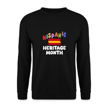 Hispanic heritage month - Unisex Sweatshirt - black - Front - Alina (178cm) & Michal (187cm)