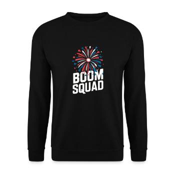 Pyrotechnics Fireworks Pyrotechnics - Unisex Sweatshirt - black - Front - Alina (178cm) & Michal (187cm)