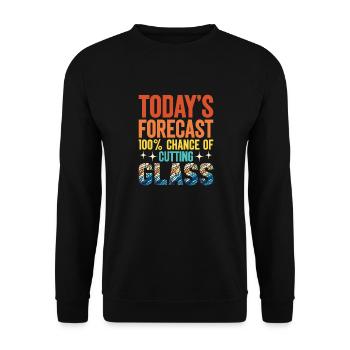 Vitrail artiste Vitrail Art - Sweat-shirt Unisexe - noir - Devant - Alina (178cm) & Michal (187cm)