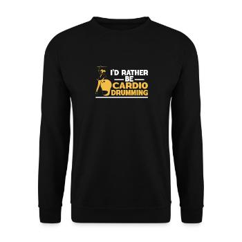 Je préfère faire du cardio - Sweat-shirt Unisexe - noir - Devant - Alina (178cm) & Michal (187cm)