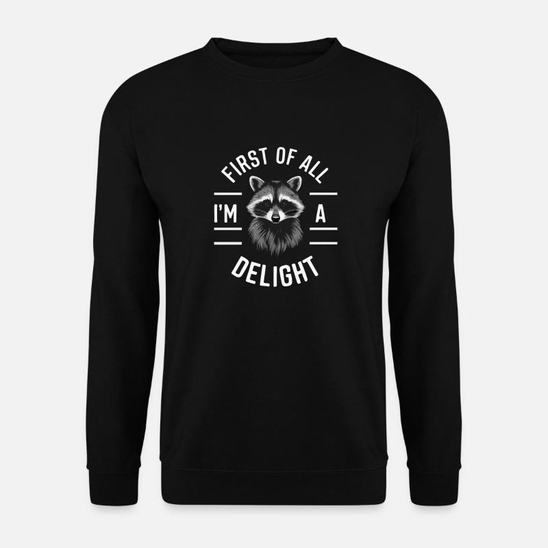 Waschbär - Unisex Pullover - Schwarz