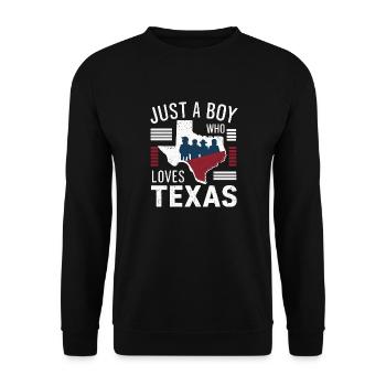 Texas State Texans Texas - Unisex Sweatshirt - black - Front - Alina (178cm) & Michal (187cm)