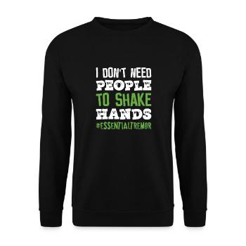 ET Awareness Essential Tremors - Unisex Sweatshirt - black - Front - Alina (178cm) & Michal (187cm)