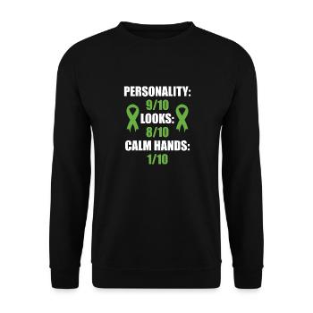 ET Awareness Essential Tremors - Unisex Sweatshirt - black - Front - Alina (178cm) & Michal (187cm)