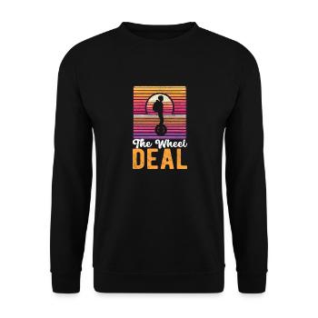EUC Monowheel - Unisex Sweatshirt - black - Front - Alina (178cm) & Michal (187cm)