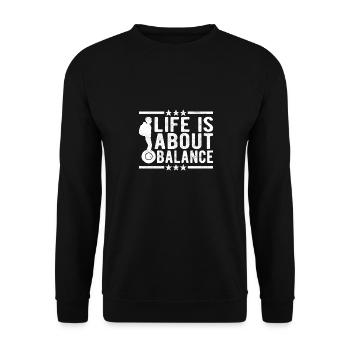 EUC Monowheel - Unisex Sweatshirt - black - Front - Alina (178cm) & Michal (187cm)