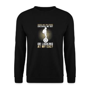 EUC Monowheel - Unisex Sweatshirt - black - Front - Alina (178cm) & Michal (187cm)