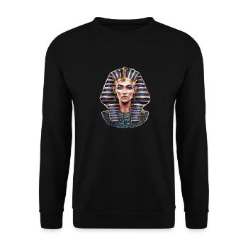 Könige Ägypten König Ägyptisch Pharao - Unisex Pullover - Schwarz - Vorne - Alina (178cm) & Michal (187cm)