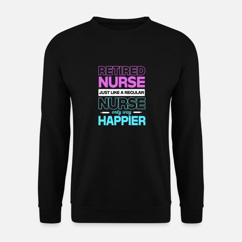 Krankenschwester Rente - Unisex Pullover - Schwarz