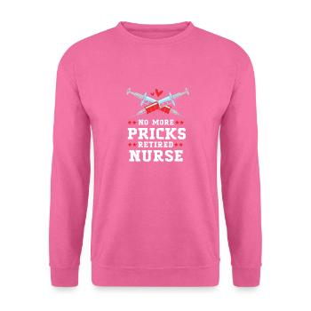 Krankenschwester Rente - Unisex Pullover - Pink - Vorne