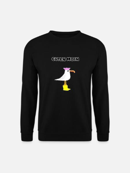 Moin Möwe - Unisex Pullover - Schwarz