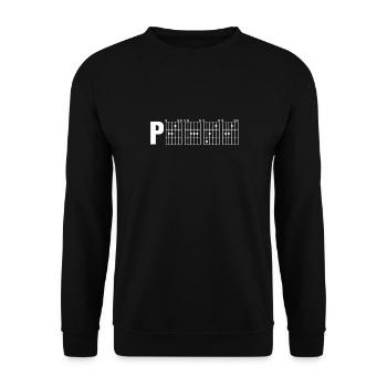 PEACE Guitar Chord Chart - Unisex Sweatshirt - black - Front - Alina (178cm) & Michal (187cm)