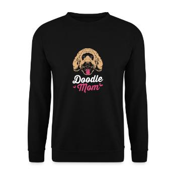 Goldendoodle - Unisex Sweatshirt - black - Front - Alina (178cm) & Michal (187cm)