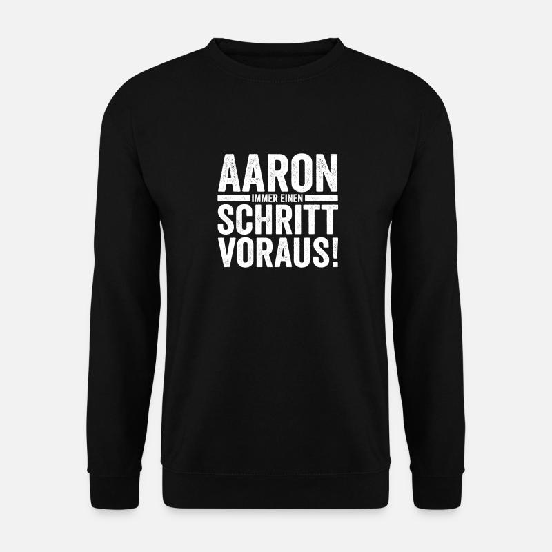 First name Aaron - Unisex Sweatshirt - black