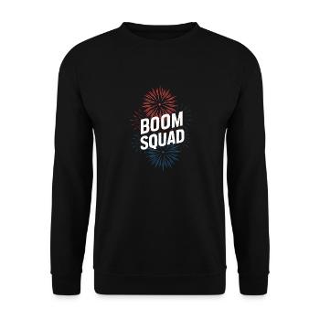 Pyrotechnics Fireworks Pyrotechnics - Unisex Sweatshirt - black - Front - Alina (178cm) & Michal (187cm)
