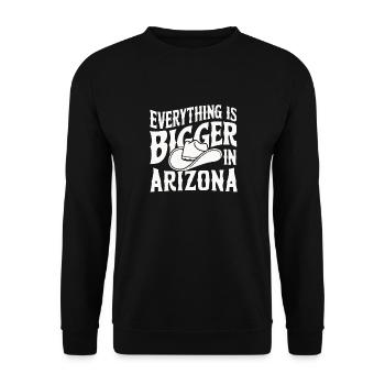 Arizona USA Amerika - Unisex Pullover - Schwarz - Vorne - Alina (178cm) & Michal (187cm)