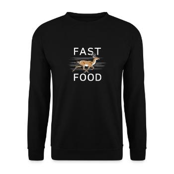 Lustig Sarkasmus sarkastischer Humor Ironie - Unisex Pullover - Schwarz - Vorne - Alina (178cm) & Michal (187cm)