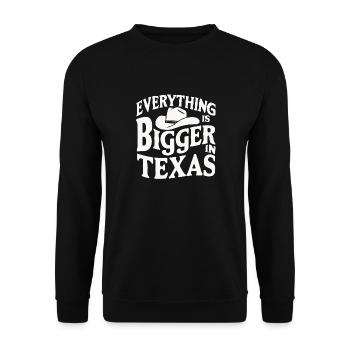 Texas State Texans Texas - Unisex Sweatshirt - black - Front - Alina (178cm) & Michal (187cm)