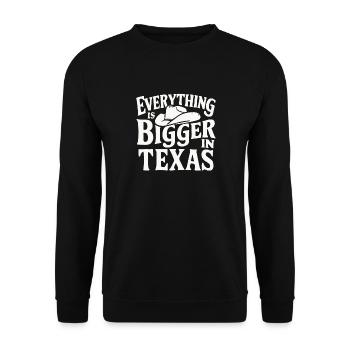 Texas State Texans Texas - Unisex Sweatshirt - black - Front - Alina (178cm) & Michal (187cm)