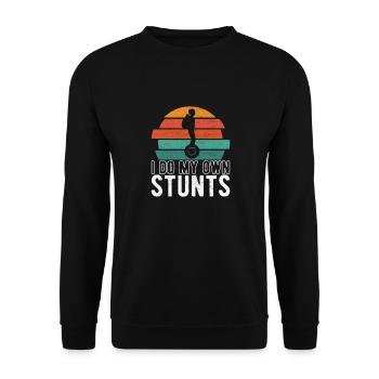 EUC Monoroue - Sweat-shirt Unisexe - noir - Devant - Alina (178cm) & Michal (187cm)