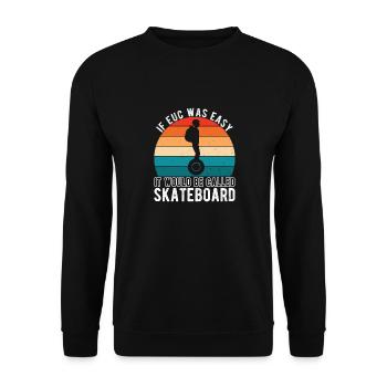 EUC Monowheel - Unisex Sweatshirt - black - Front - Alina (178cm) & Michal (187cm)