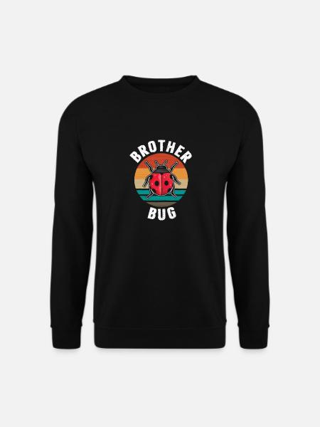 Brother Bug Retro Ladybug - Unisex Sweatshirt - black