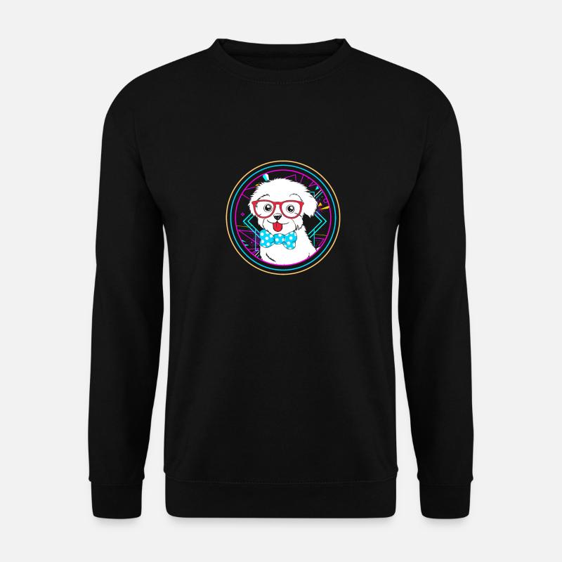 Malteser Hund - Unisex Pullover - Schwarz