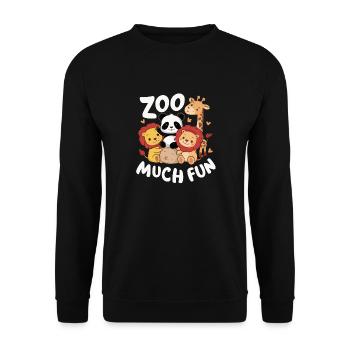 Animaux du zoo Gardien de zoo - Sweat-shirt Unisexe - noir - Devant - Alina (178cm) & Michal (187cm)