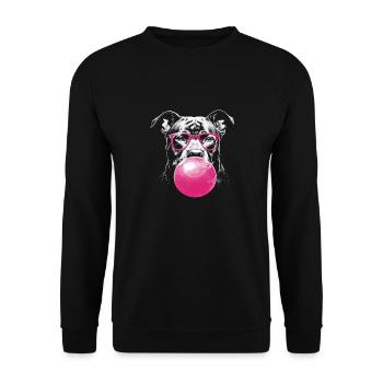 Cane Corso Chien - Sweat-shirt Unisexe - noir - Devant - Alina (178cm) & Michal (187cm)