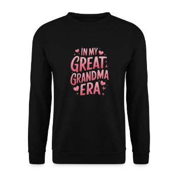 Grandma Grandmother Mother's Day Family - Unisex Sweatshirt - black - Front - Alina (178cm) & Michal (187cm)