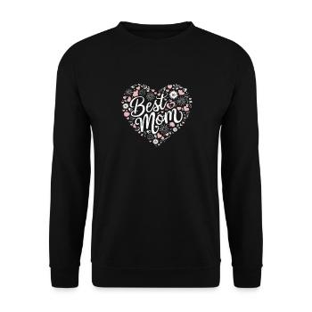 Maman Maman Fête des Mères Famille - Sweat-shirt Unisexe - noir - Devant - Alina (178cm) & Michal (187cm)