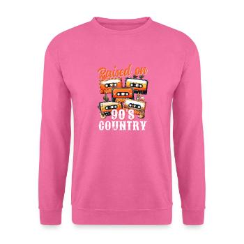 Country music lover raised by 90's country music - Unisex Sweatshirt - pink - Front