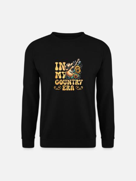 Amateur de musique country à mon époque - Sweat-shirt Unisexe - noir