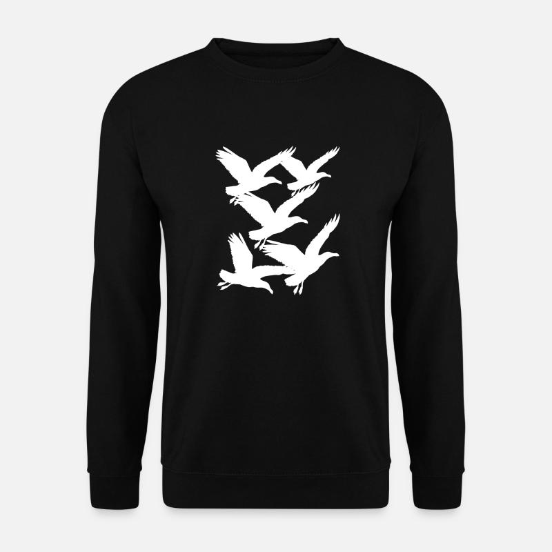 Möwe Möwen maritim - Unisex Pullover - Schwarz